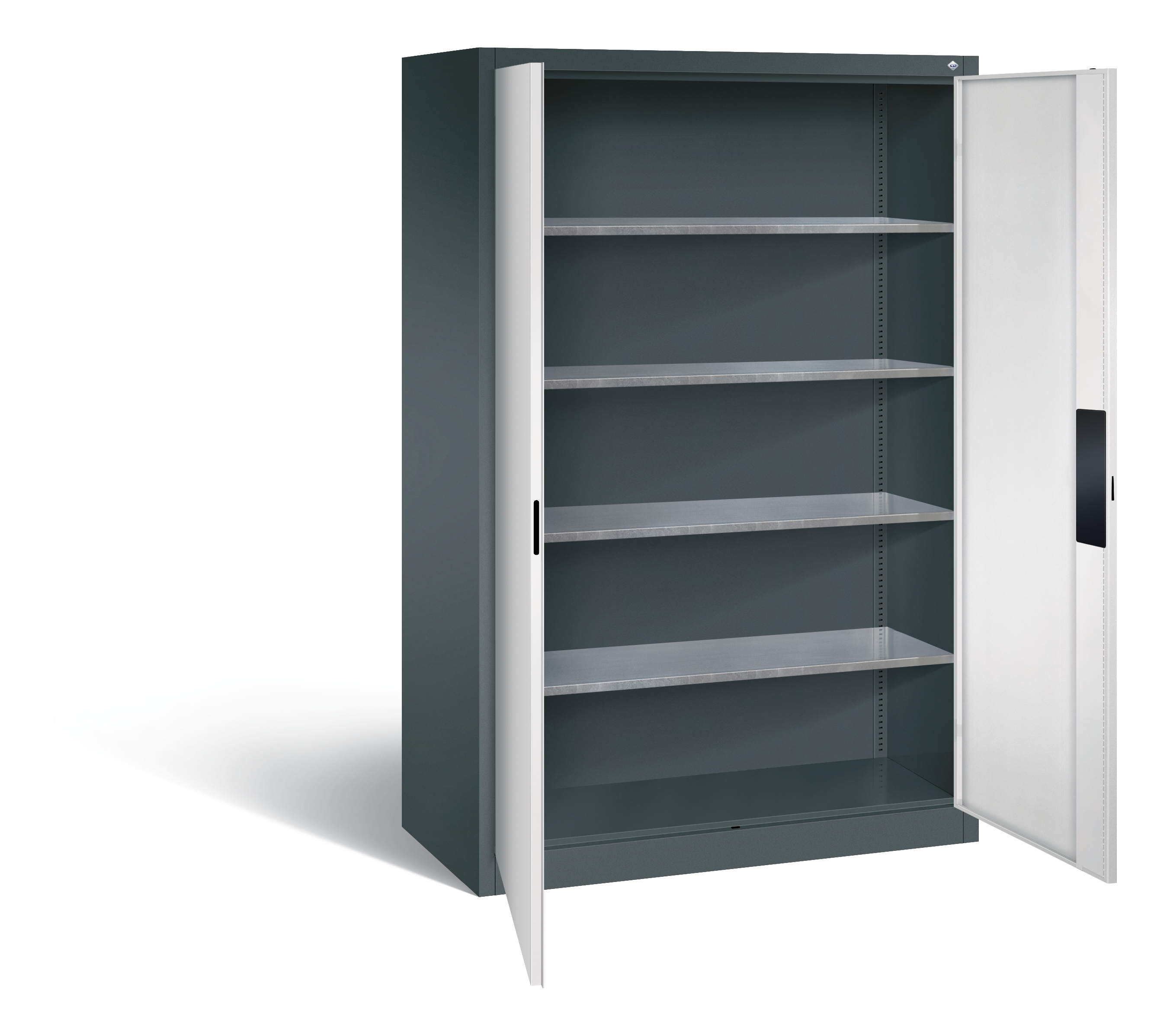 C+P Flügeltürenschrank Acurado, H1950xB1200xT600mm, 7016/7035