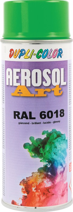 Buntlackspray AEROSOL Art gelbgrün glänzend RAL 6018 400ml Spraydose