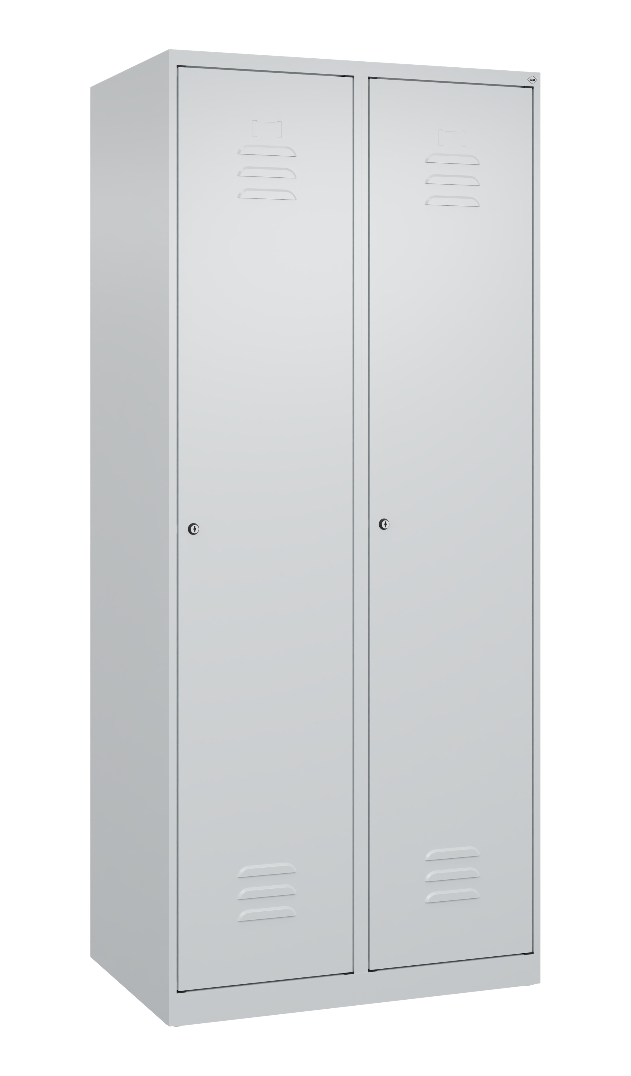 C+P Spind Classic PLUS, 2 Abteile, 1850x800x500mm, 7035/7035