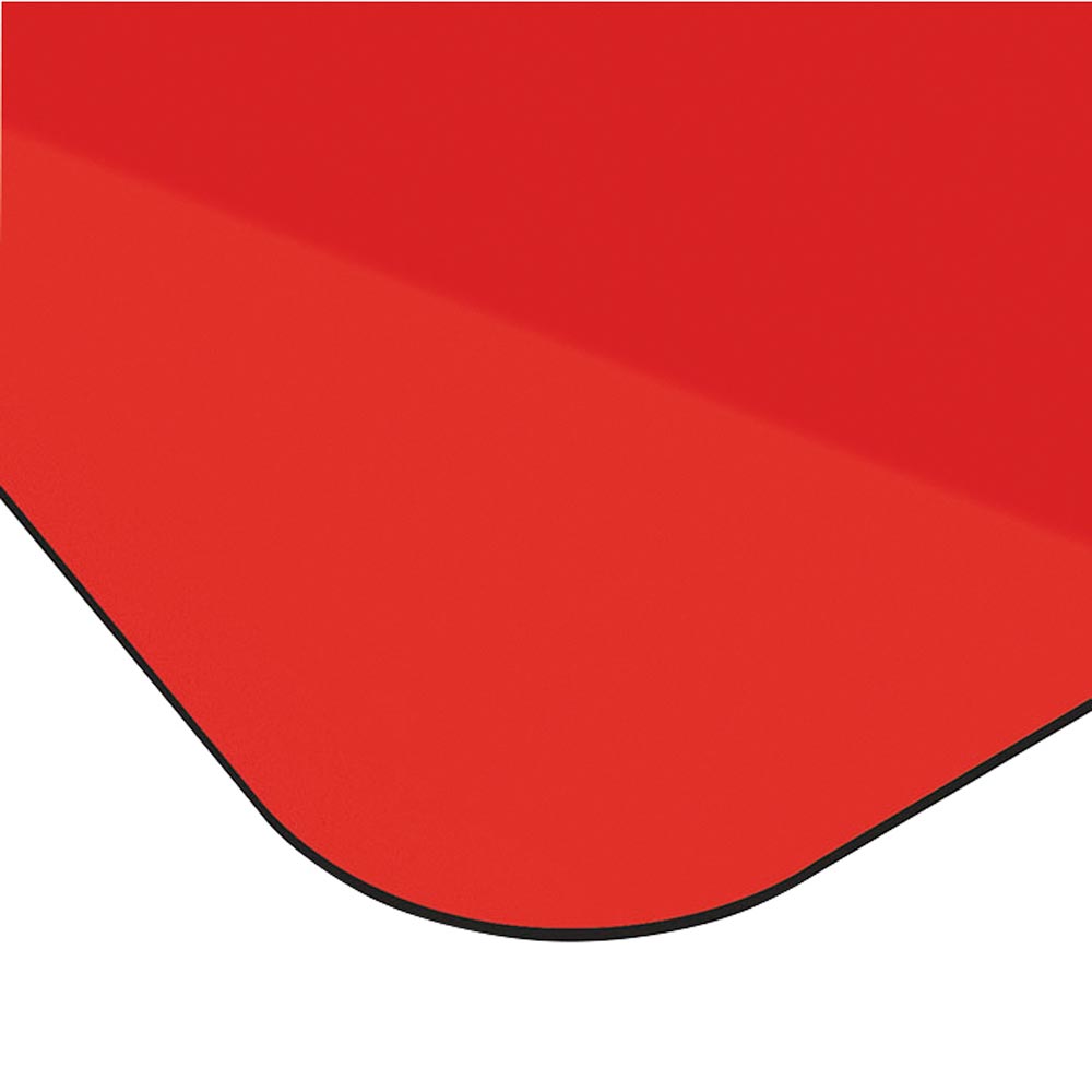 Deckel für dreieckigen Abfallbehälter BxTxH 380x380x800 mm, Volumen 60 Liter, Aluminium, inkl. Piktogramm Abfall, Farbe rot
