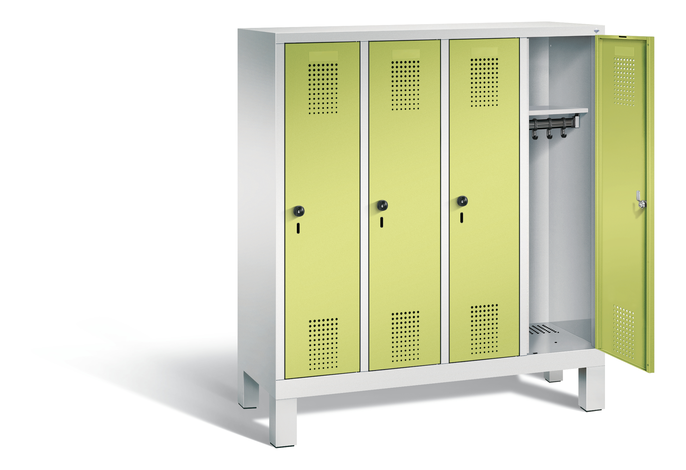 C+P Kindergarten-Spind Evolo, H1350xB1190xT300mm, 7035/0024