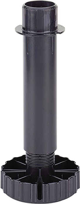 Sockelverstellfuß Korrekt Ku.schwarz 110mm Bereich -6/+30mm HETTICH