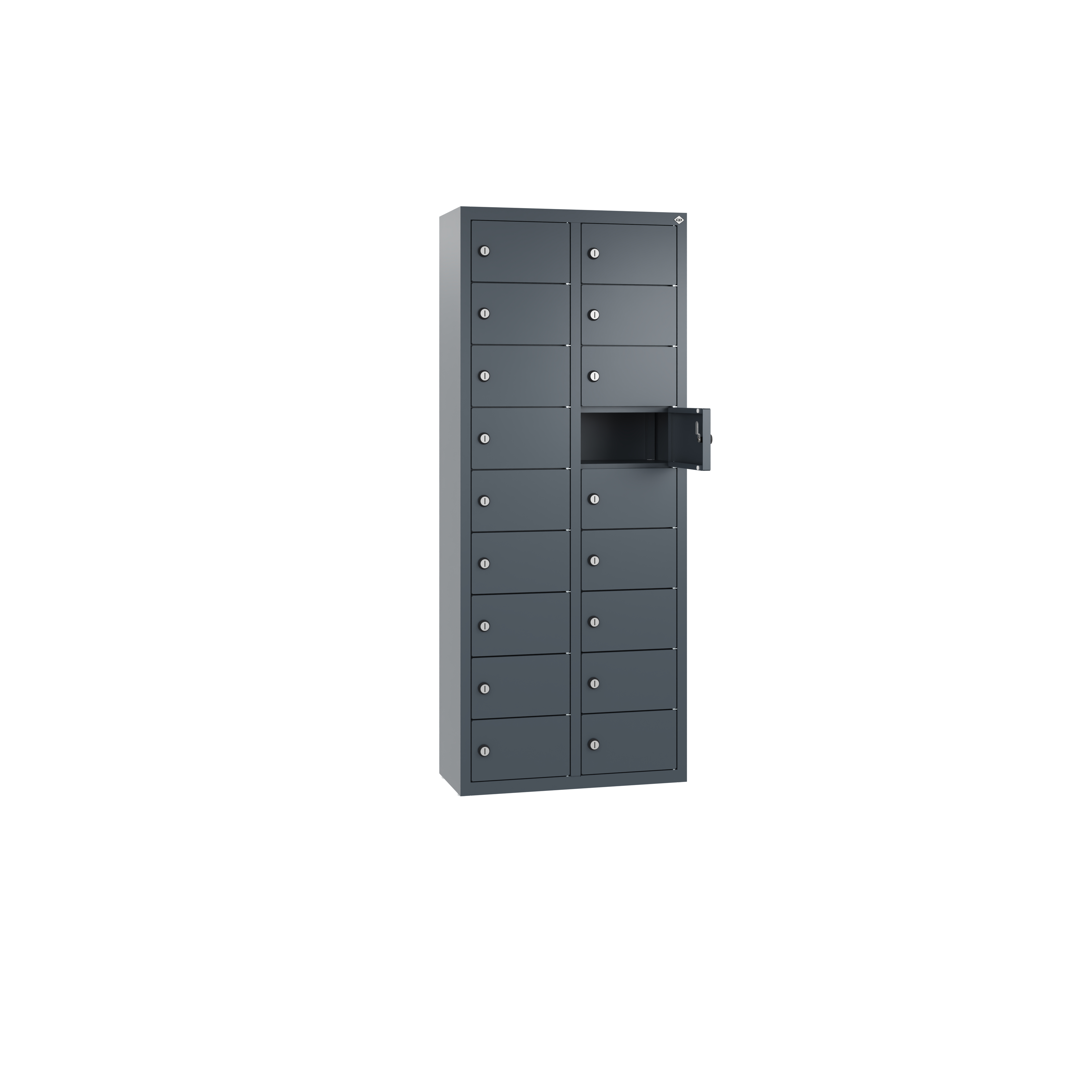 C+P Kleingefachschrank Intro, H1130xB460xT200mm, 7016/7016