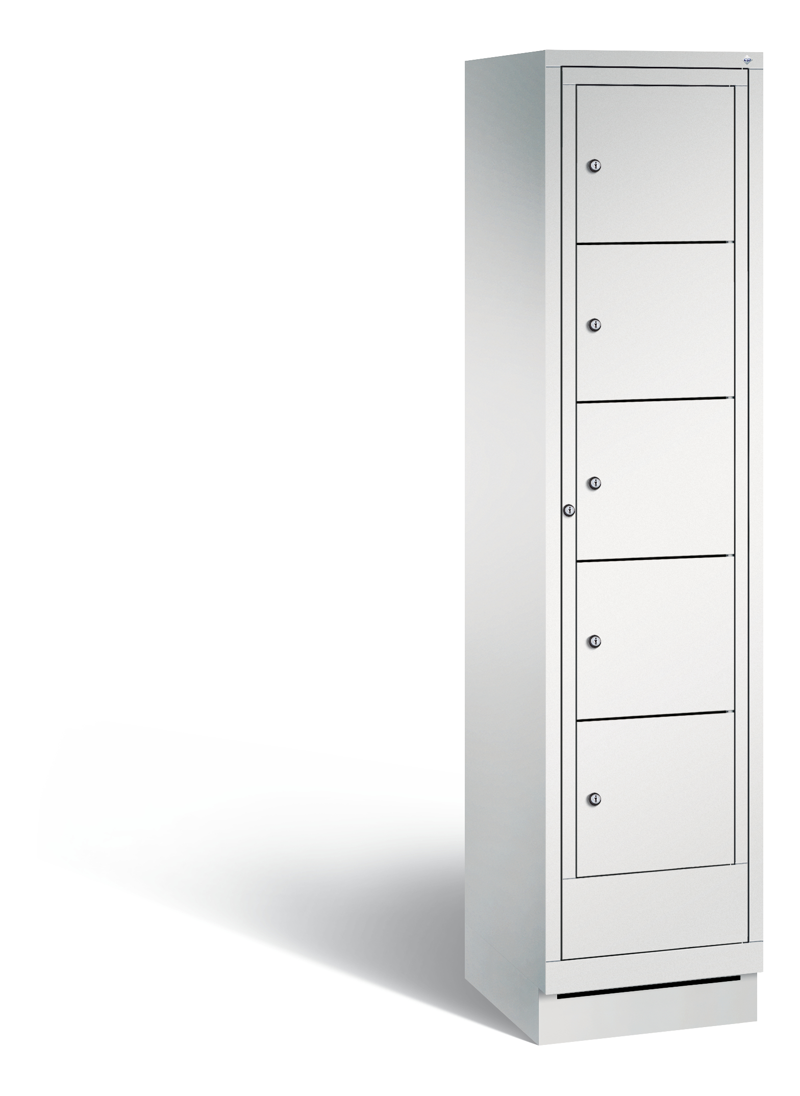 C+P Wäsche-Ausgabeschrank Evolo, H1800xB420xT500mm, 7035/7035