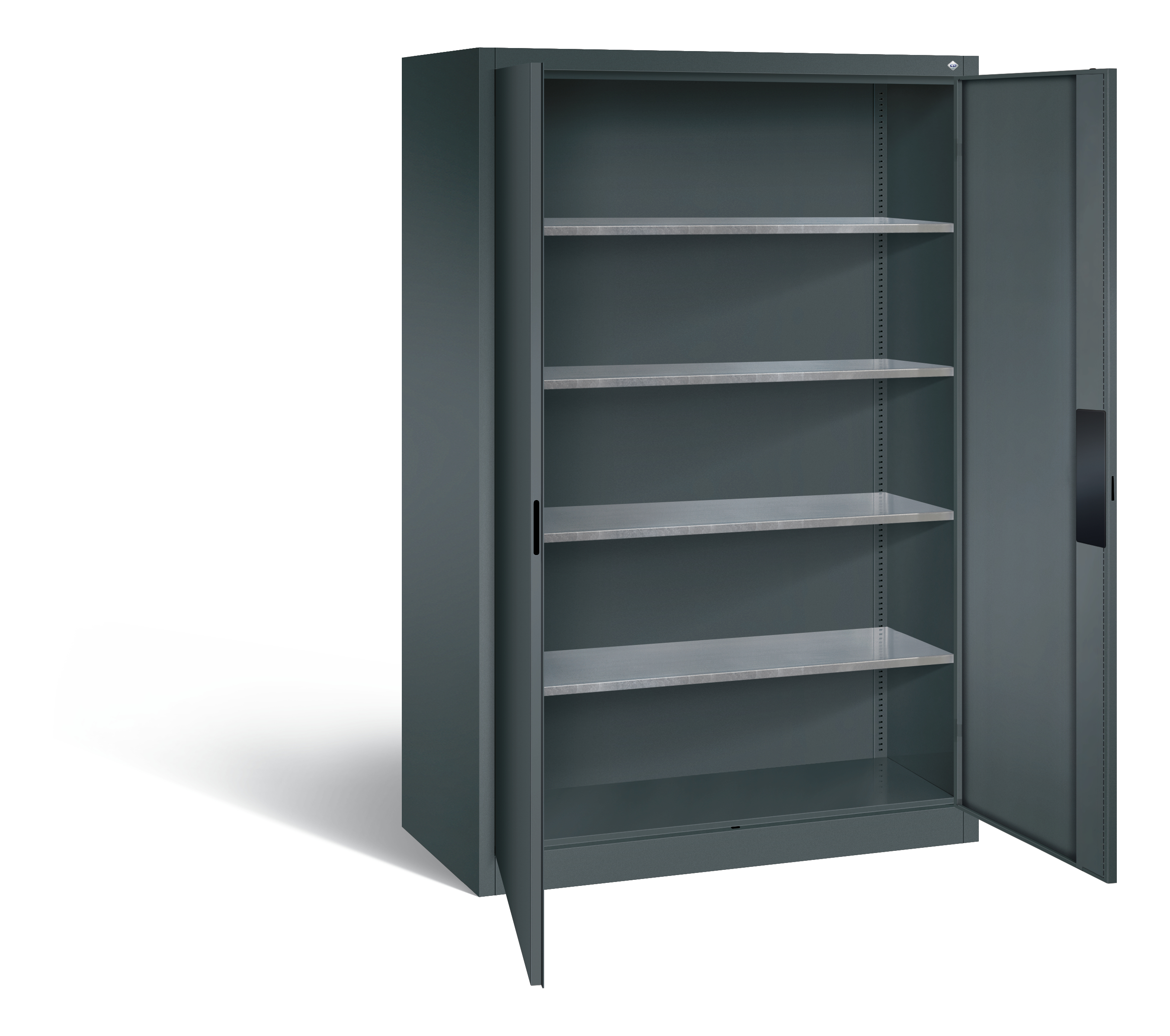 C+P Flügeltürenschrank Acurado, H1950xB1200xT600mm, 7016/7016