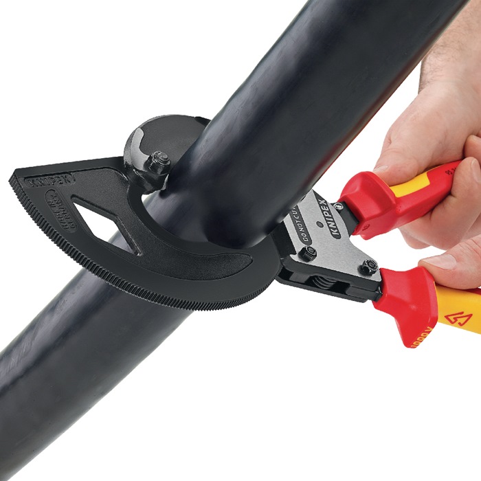 Kabelschneider Gesamt-L.320mm max.60 (600 mm²)mm pol.Mehrkomp.-Hüllen VDE KNIPEX