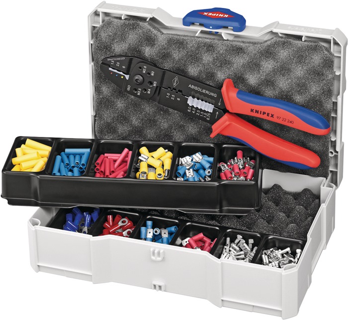 Kabelverbindersortiment 301-tlg.0,5-6 mm² Sortimentskoffer KNIPEX