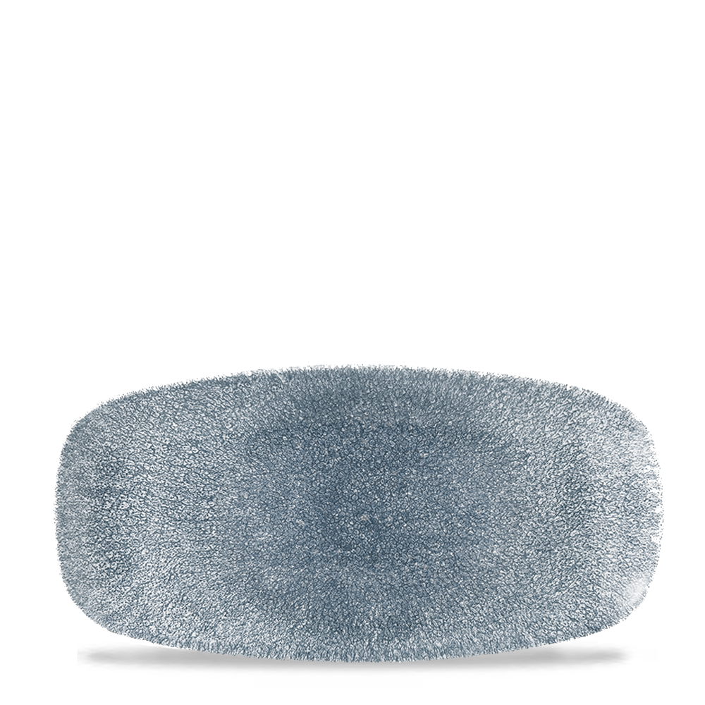 Churchill Super Vitrified Studio Prints Raku Topaz Blue Chefs Oblong Platte 29.8X15.3Cm, 12 Stück