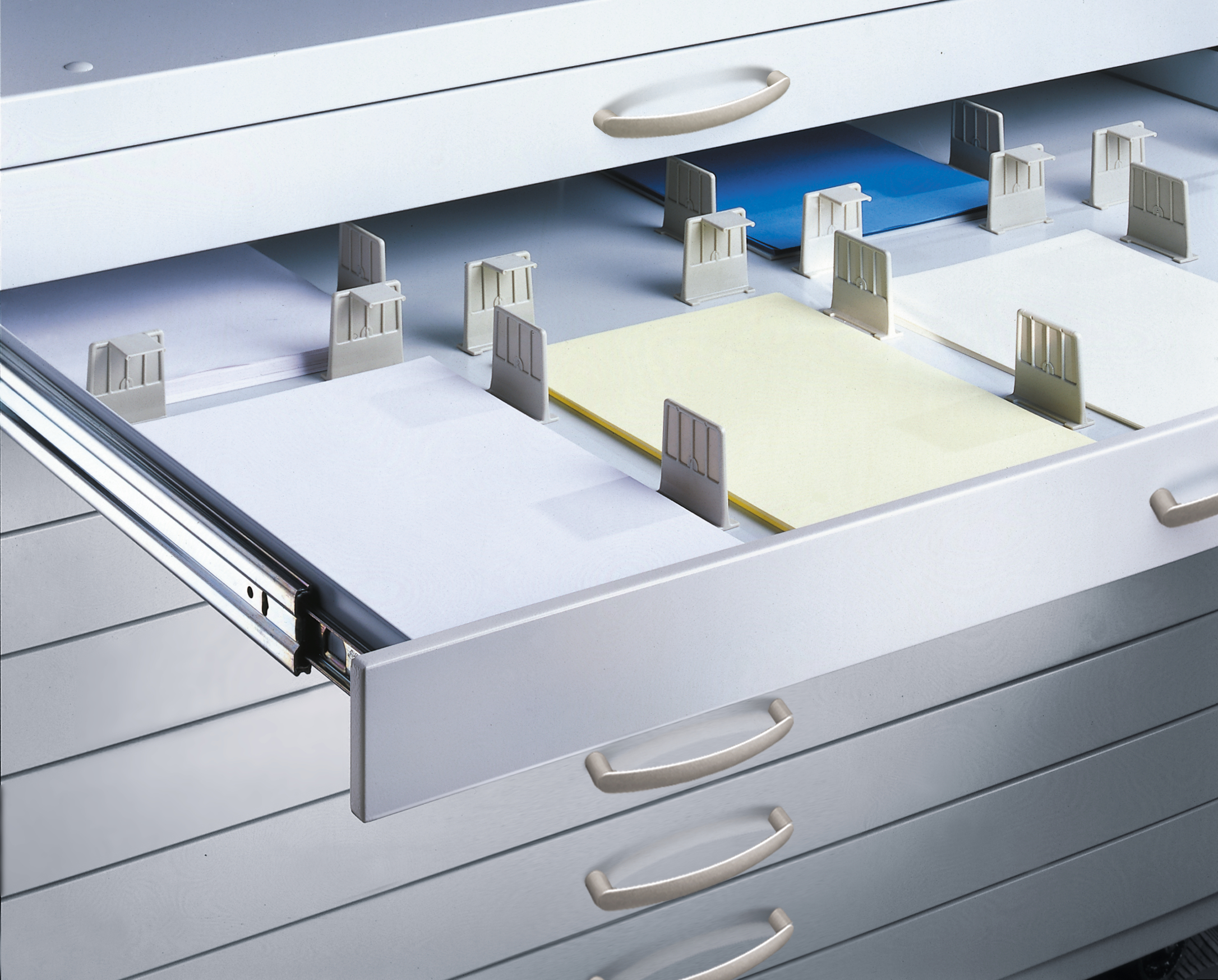 C+P Schubladen-Einteilung als Set aus Kunststoff für 8 x DIN A4