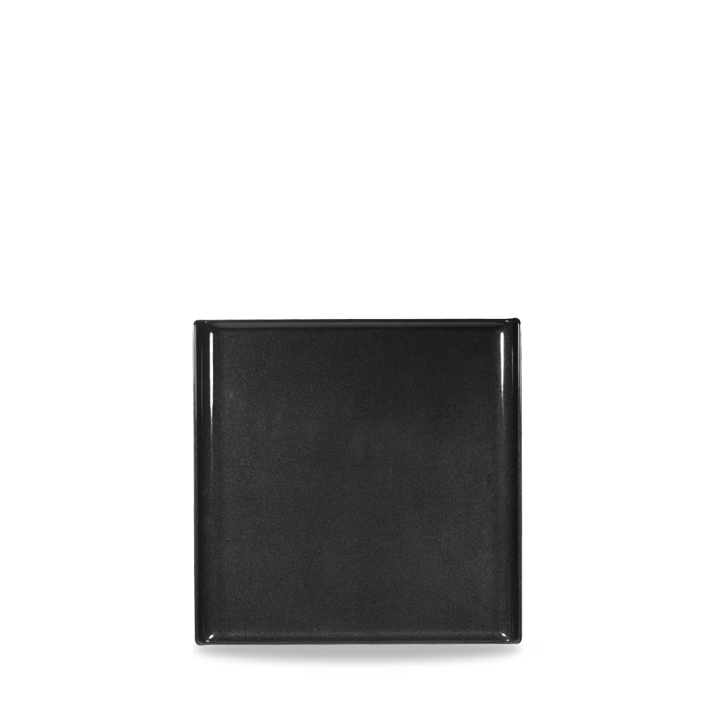 Churchill Alchemy Buffet Trays & Covers - Melamin Quadratisch, Schwarz, 30.3cm x 30.3cm, 4 Stück