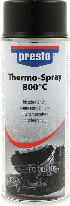 Thermo-Lackspray Profi 800GradC schwarz 400 ml Spraydose PRESTO