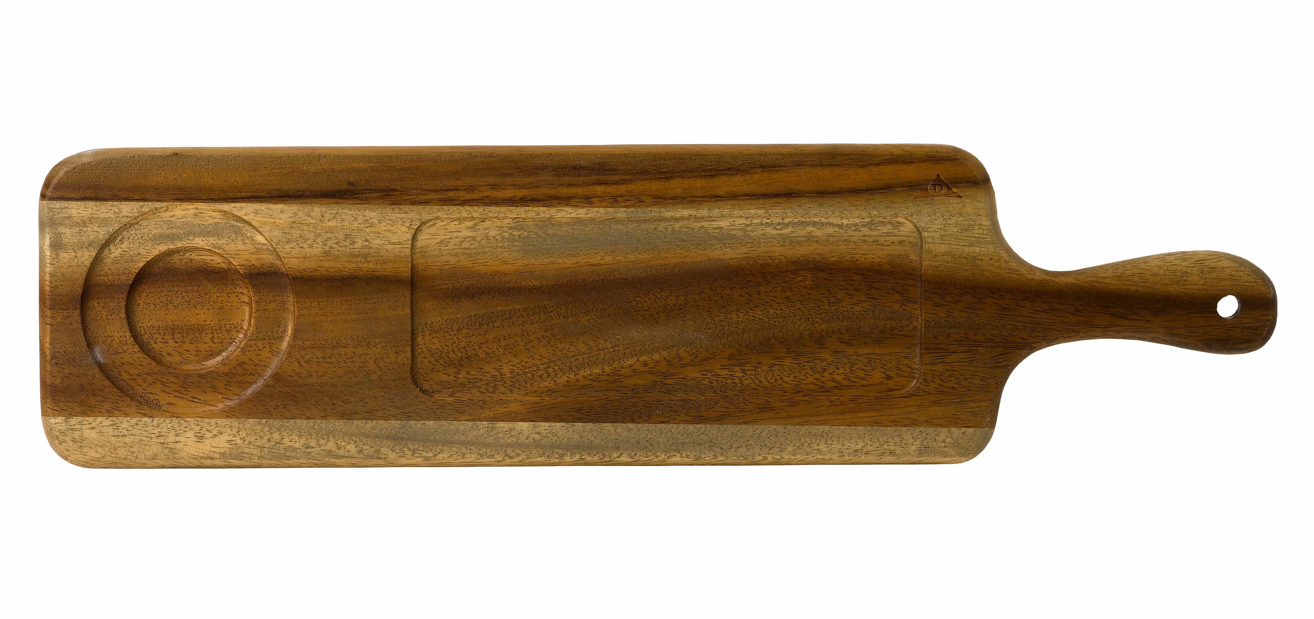 Dudson Akazie Holz Large Serviertablett Recht. M Griff 4 Stück, Rechteck, 54.5X14.4Cm, Akazie