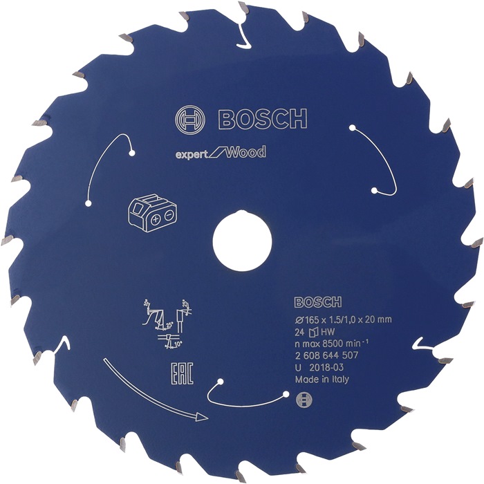 Kreissägeblatt Expert for Wood AD 165mm Z.36 WZ Bohr.20mm Schnitt-B.1,5mm