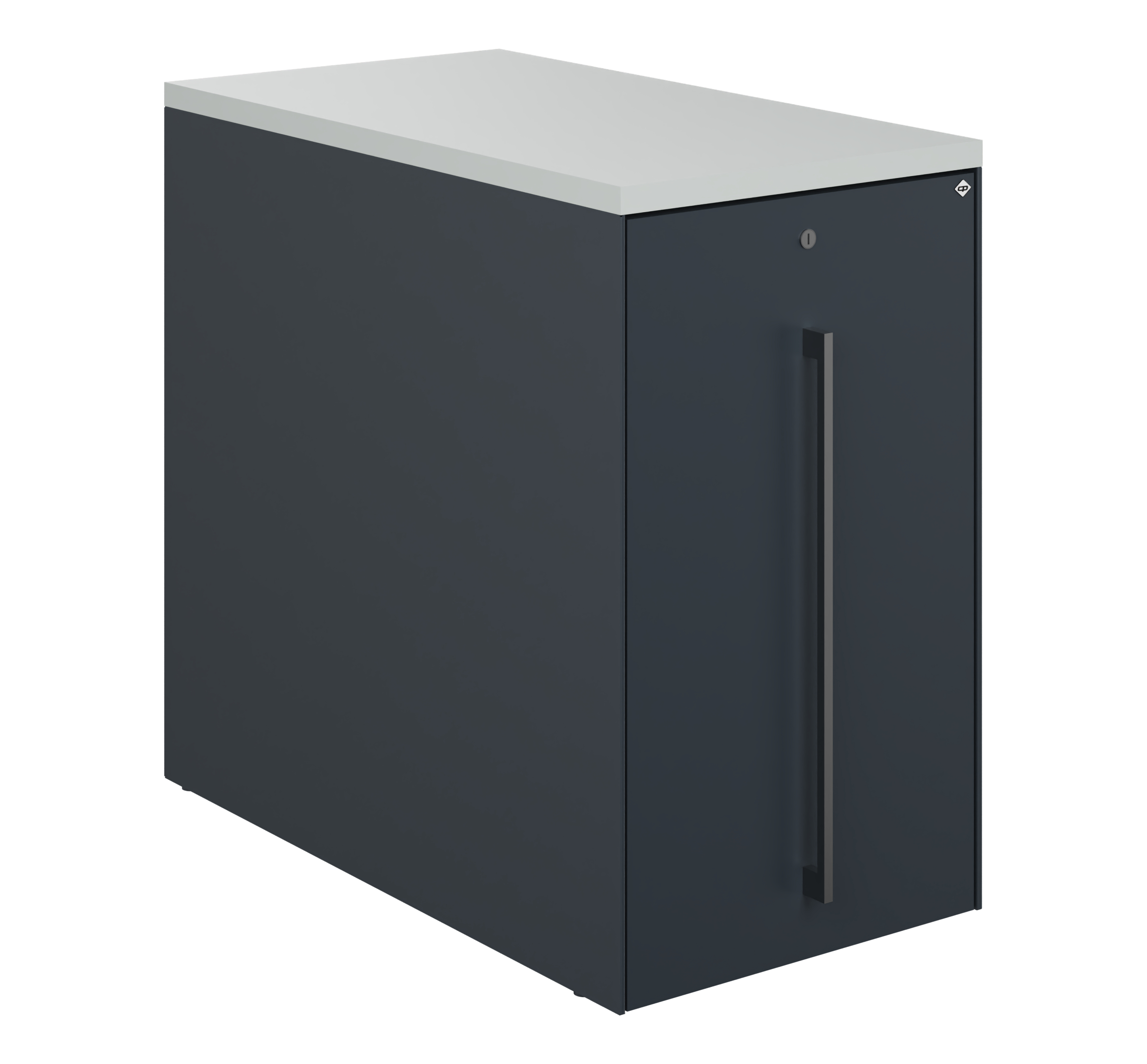 C+P Auszugschrank in Schreibtischhöhe Asisto, H740B430T800 mm, 7016/7016