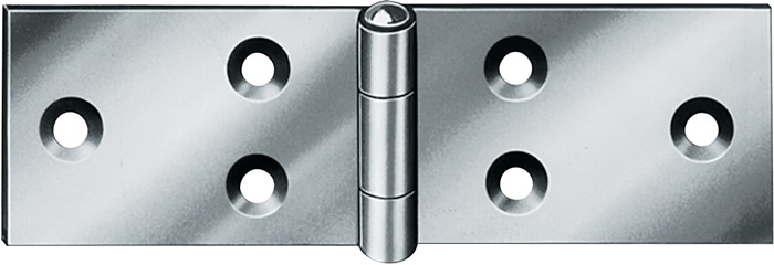 Gerolltes,breites Tischband H.33mm B.offen120mm S.1,4mm STA blau verz.VORMANN