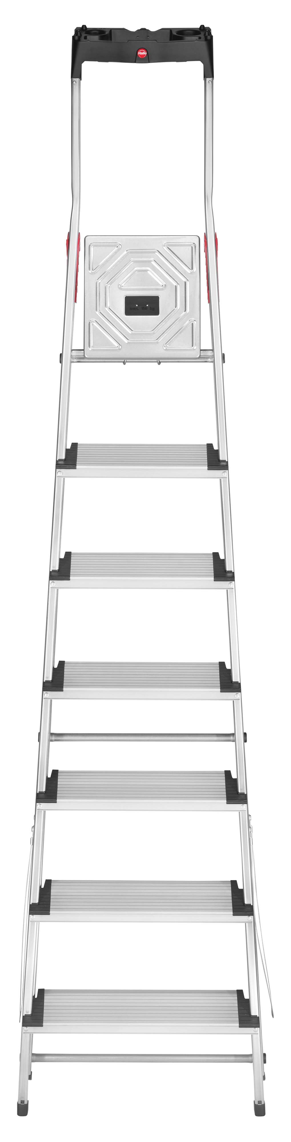 Hailo L80 ComfortLine, Alu-Sicherheits-Stehleiter, 7 Stufen