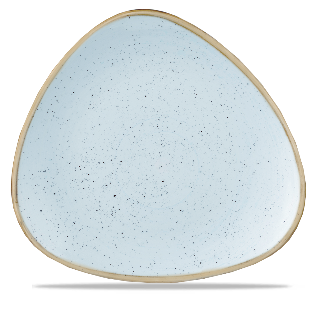 Churchill Super Vitrified Stonecast Duck Egg Teller Coup 31,1cm, 6 Stück, Entenei Blau Dreieck