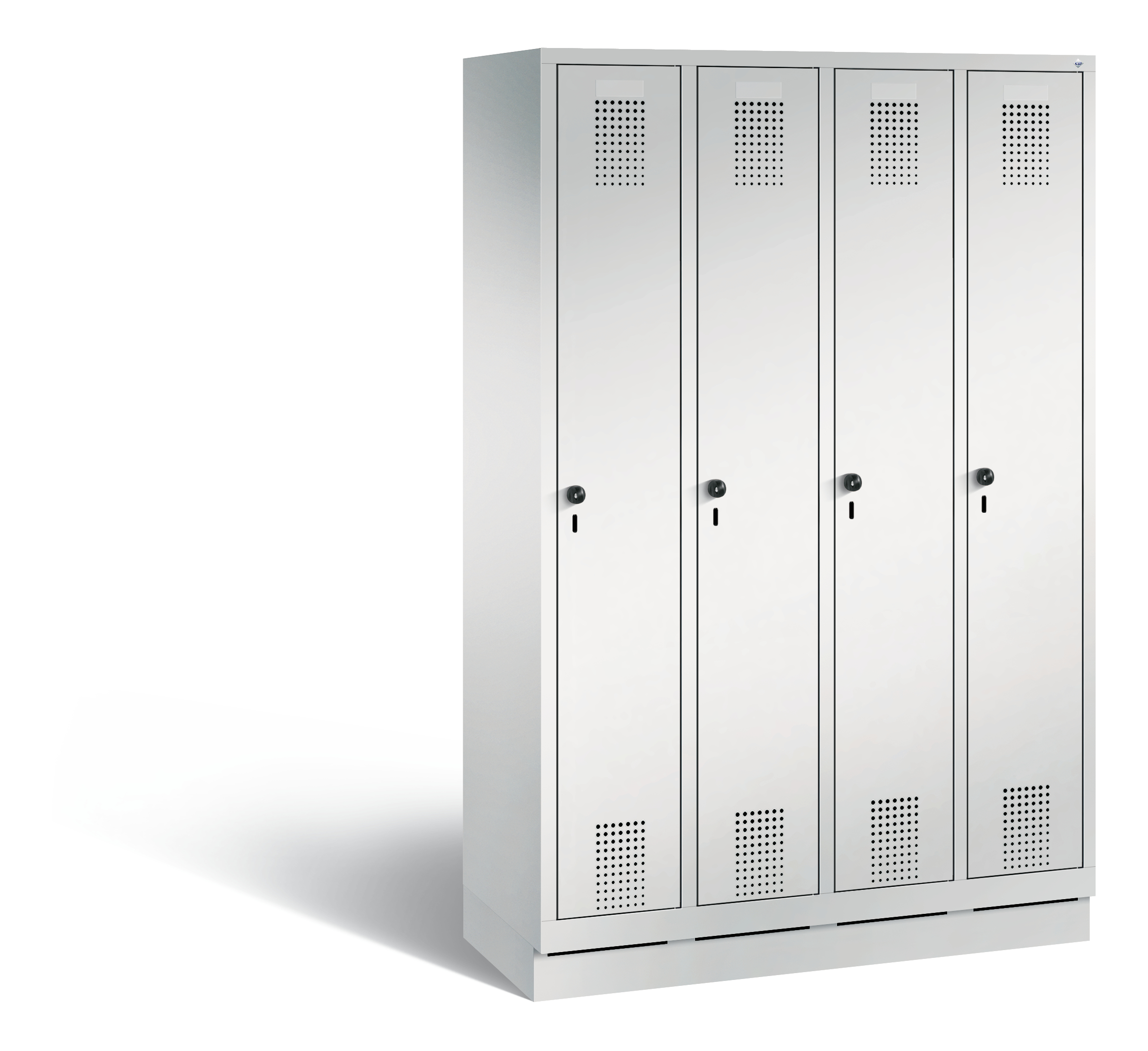 C+P Garderobenschrank Evolo, H1800xB1190xT500mm, 7035/7035