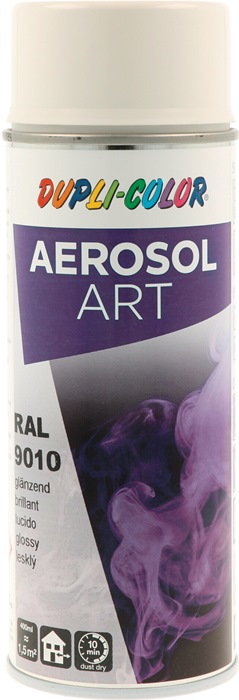 Buntlackspray AEROSOL Art reinweiss glänzend RAL 9010 400ml Spraydose