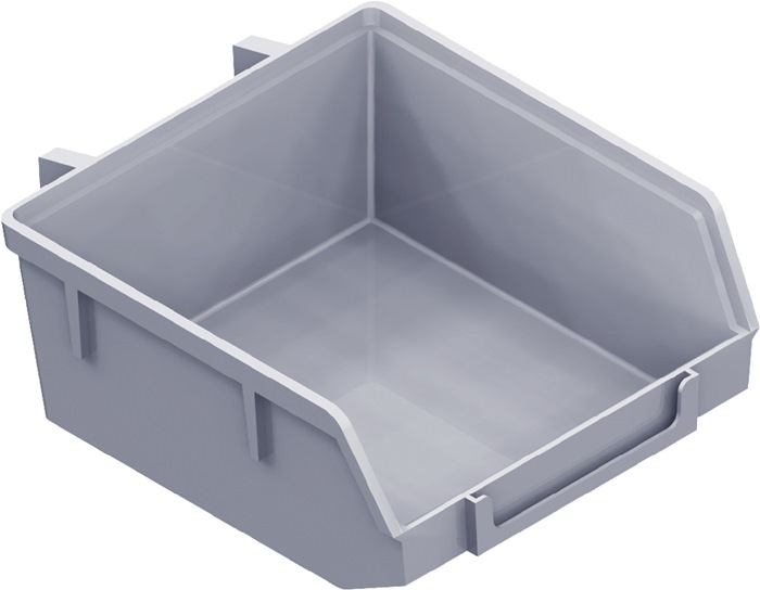 Kunststoff-Minibox Material Ku. weiß B.90mm T.90mm H.40mm Element-System