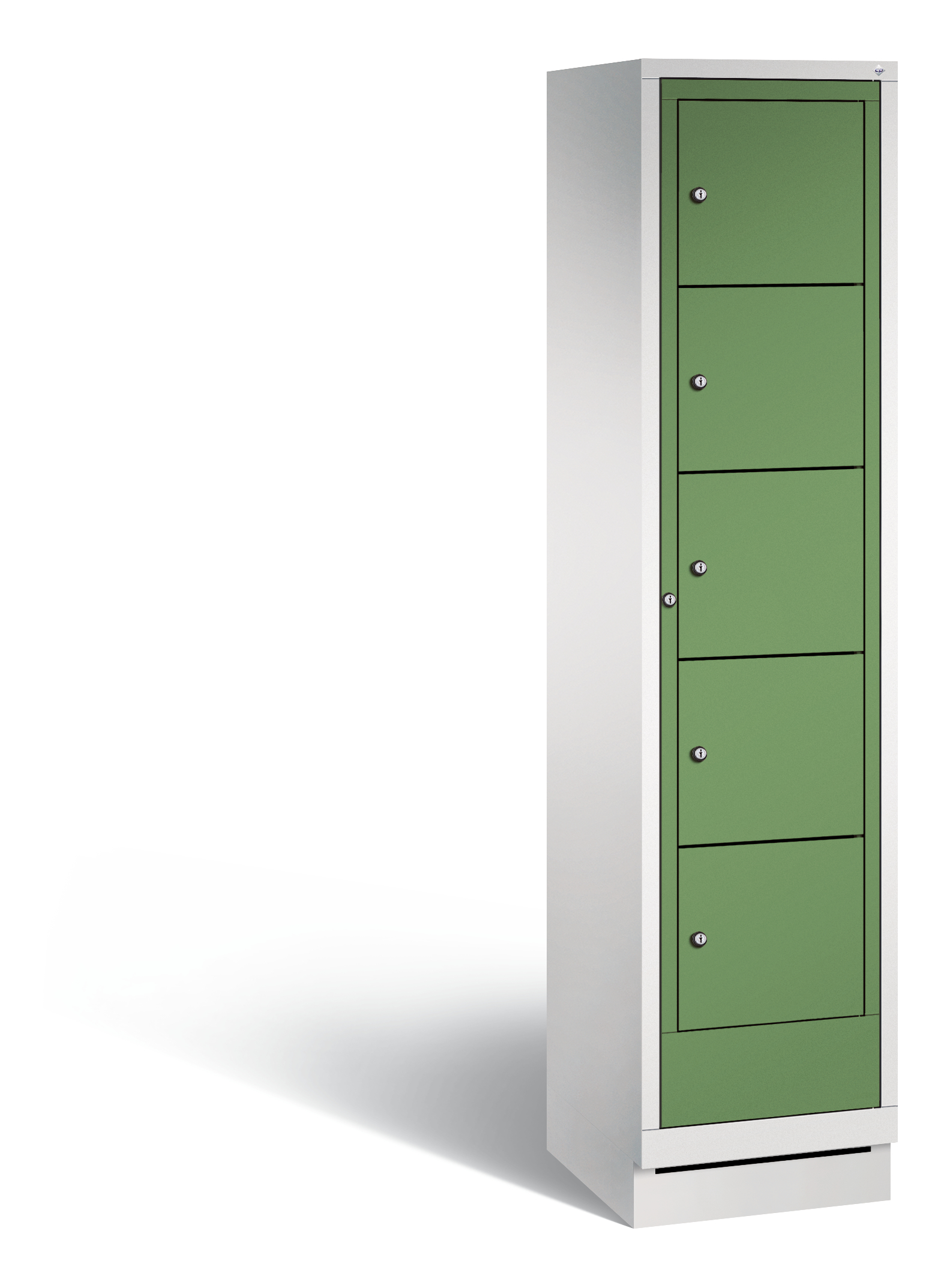 C+P Wäsche-Ausgabeschrank Evolo, H1800xB420xT500mm, 7035/6011