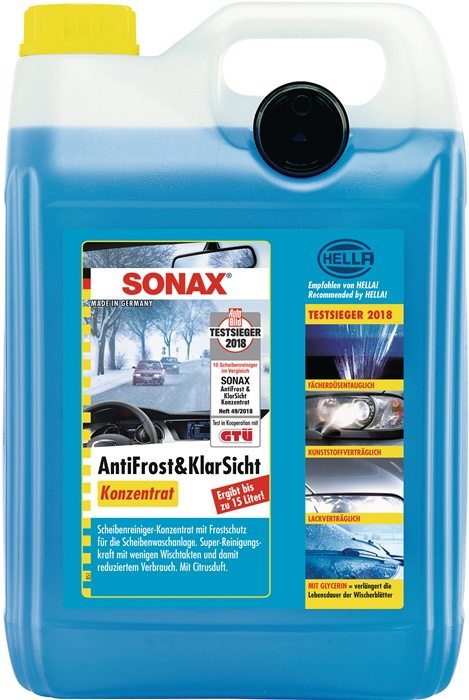 Scheibenreiniger AntiFrost+KlarSicht Konzentrat 5l Kanister SONAX