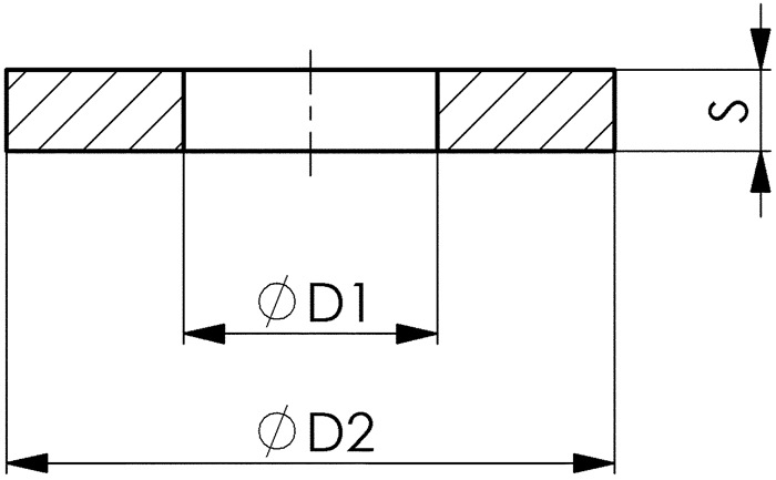 U-Scheibe DIN 6340 f.Schrauben M10 Bohrungs-D.10,5mm AMF