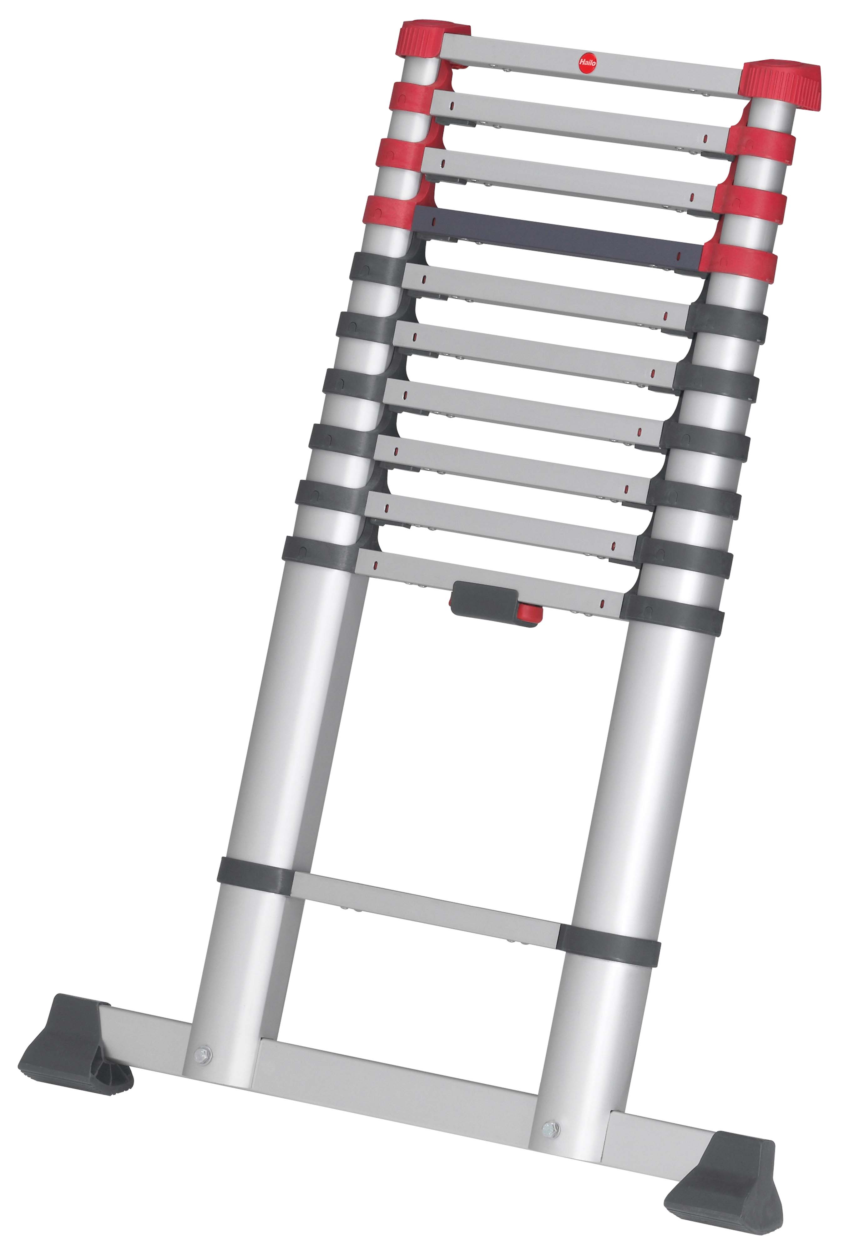 Hailo FlexLine, Alu-Sicherheits-Teleskopleiter, 11 Sprossen