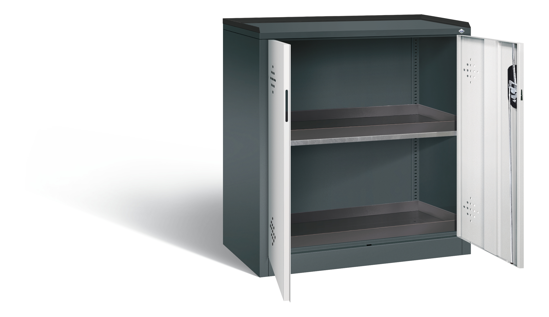 C+P Umweltschrank Acurado, H1000xB930xT500mm, 7016/7035
