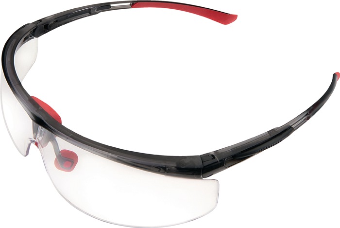 Schutzbrille Adaptec EN 166-1FT Bügel schwarz/rot,Scheibe klar HONEYWELL