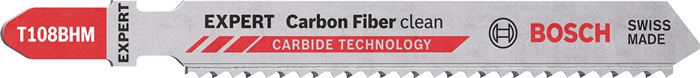Stichsägeblatt Carbon Fiber T 108BHM Gesamt-L.92mm Zahnt.2,2mm 3 St./Karte BOSCH
