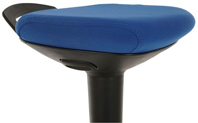 Multibewegliche Stehhilfe, Sitzhöhenverstellung von 600 -860 mm, blau