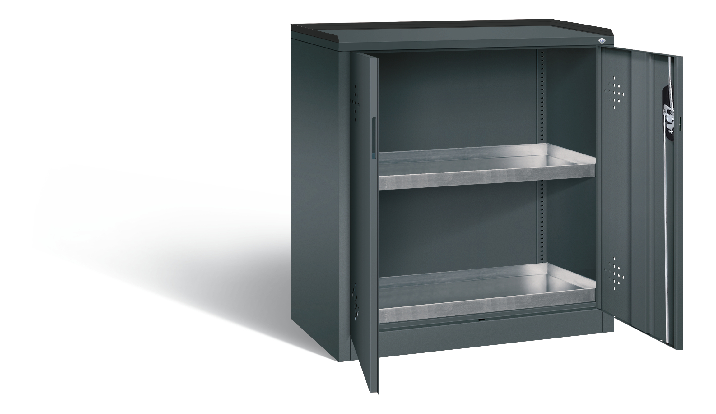 C+P Umweltschrank Acurado, H1000xB930xT500mm, 7016/7016