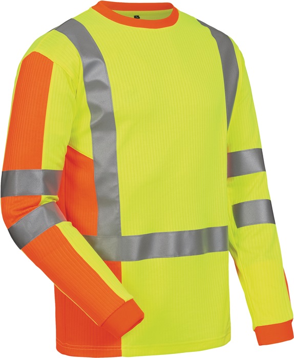 UV-/ Warnschutz-Langarmshirt Drachten Gr.XXL gelb/orange ELYSEE