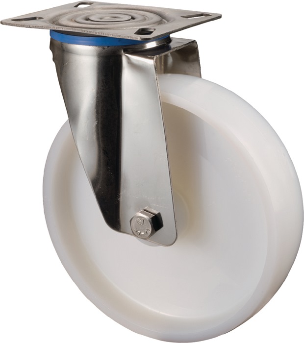 Lenkrolle D.75mm Trgf.60kg Ku.Platte L60xB60mm BS ROLLEN