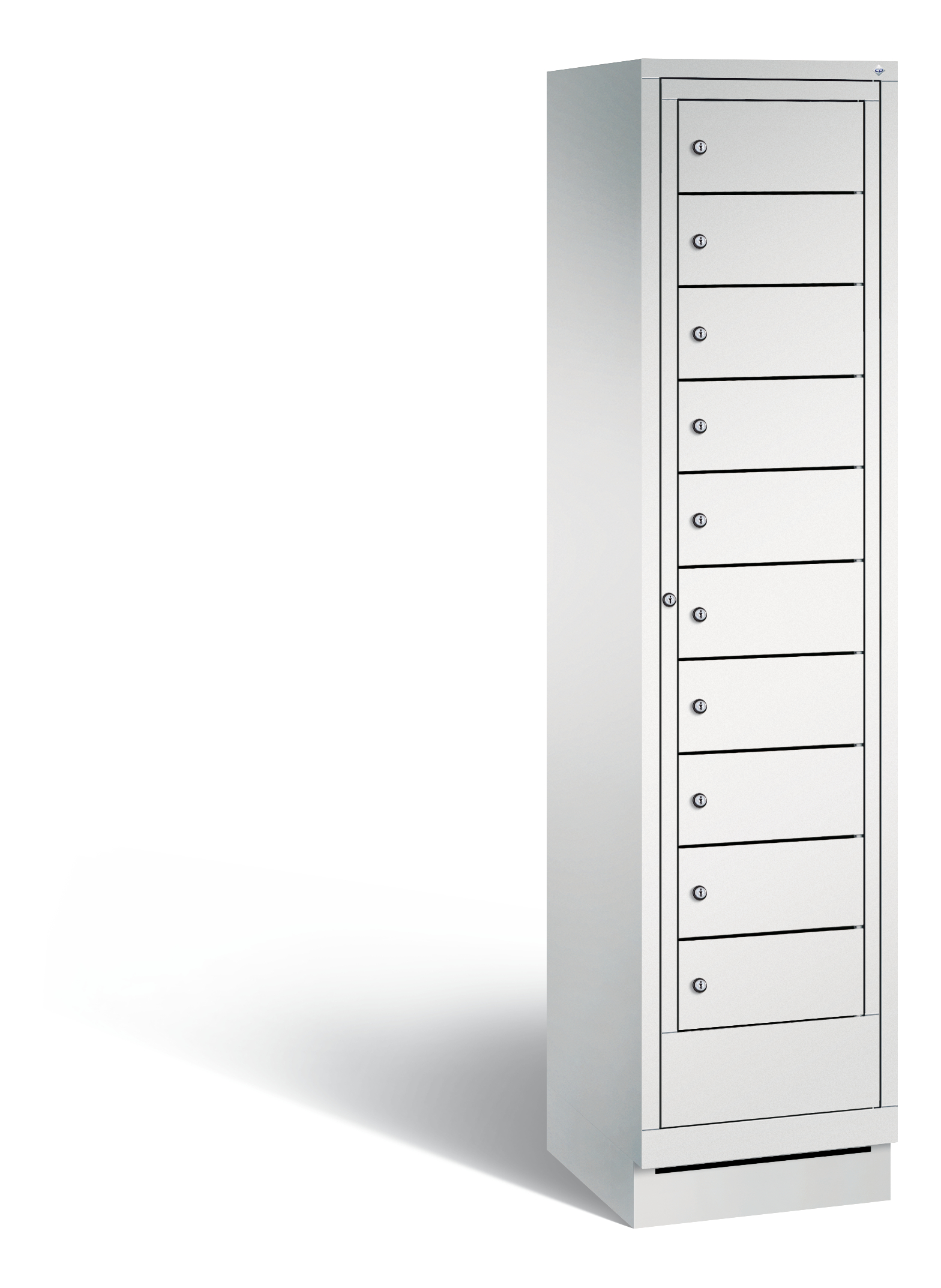 C+P Wäsche-Ausgabeschrank Evolo, H1800xB420xT500mm, 7035/7035
