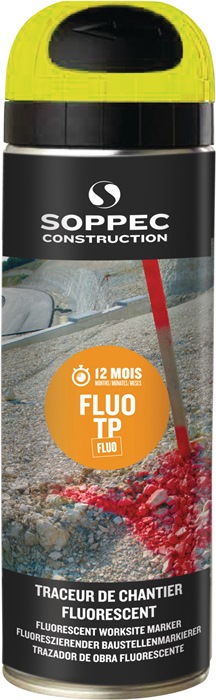 Baustellenmarkierspray FLUO TP leuchtgelb 500 ml Spraydose SOPPEC