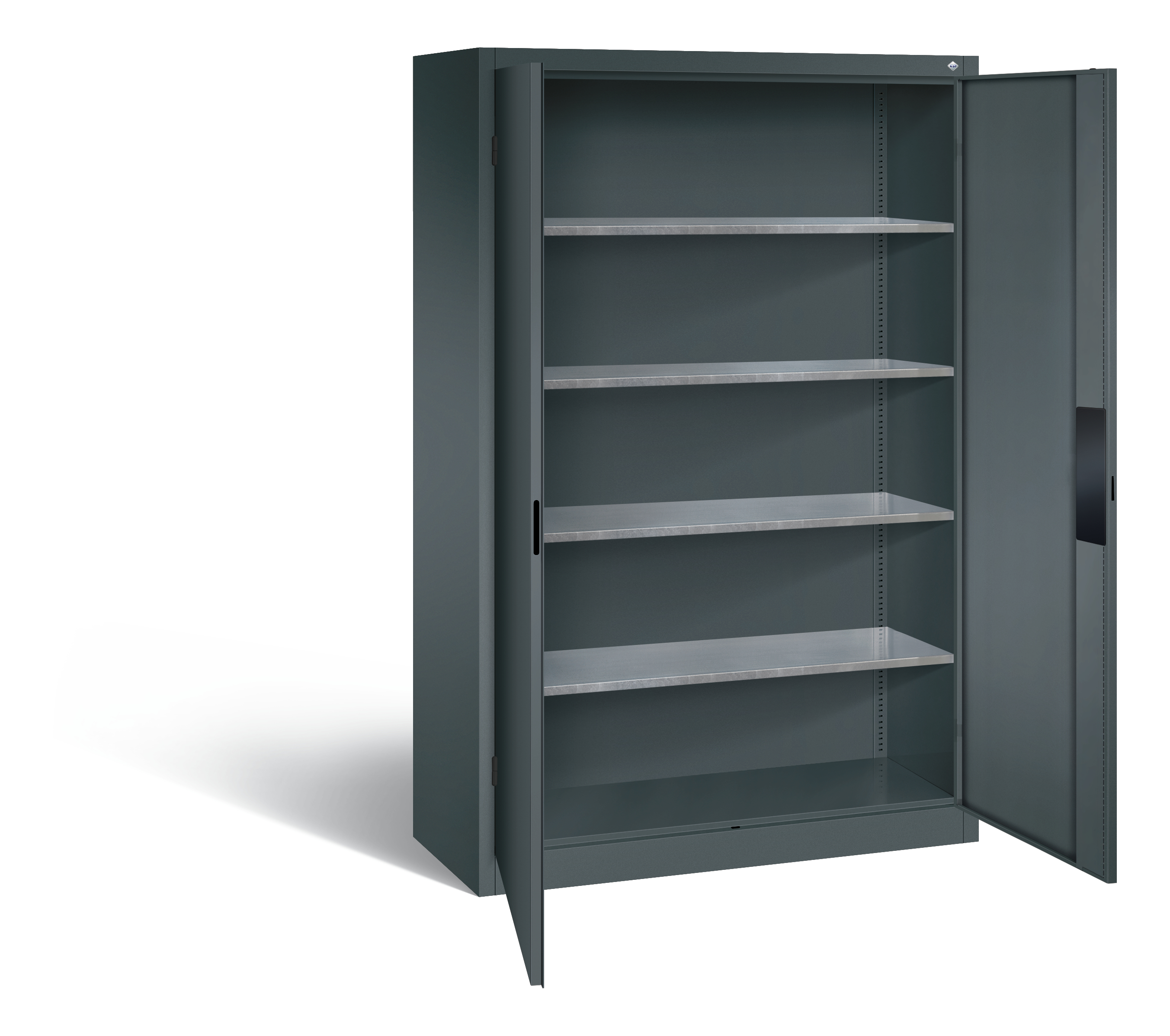 C+P Flügeltürenschrank Acurado, H1950xB1200xT500mm, 7016/7016