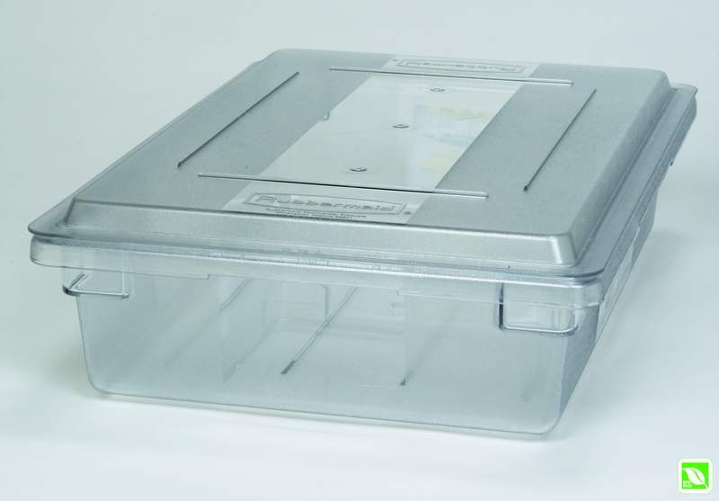 Rubbermaid Allzweck-Lebensmittelbehälter, durchsichtig Lebensmittelbehälter, 32 l, 66 x 46 x 15 cm, durchsichtig