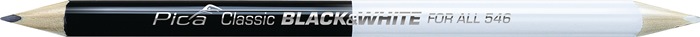 Köcher Pocket f.Blei/Markierstifte m.Spitzmesser m.1 Markierstift Black & White
