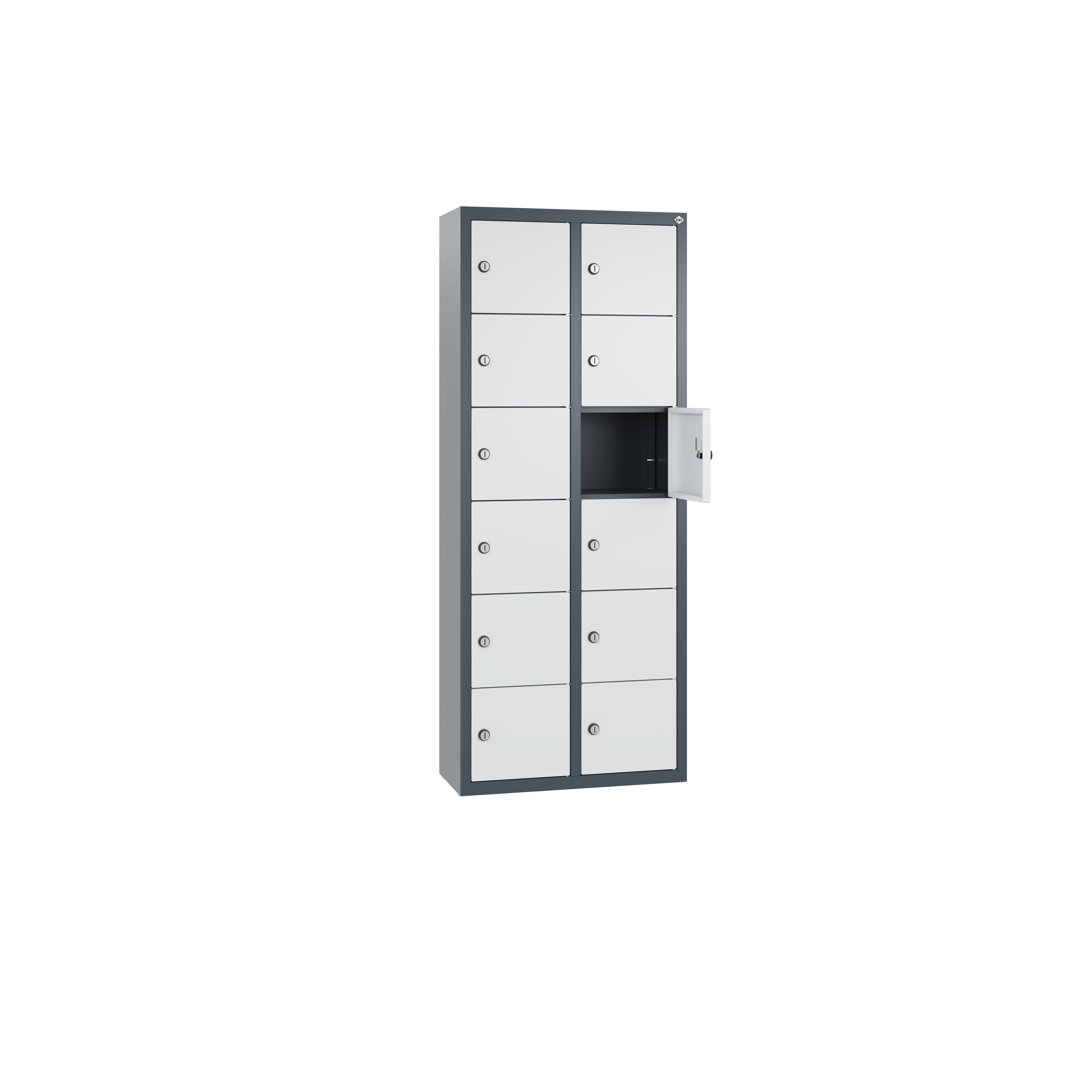 C+P Kleingefachschrank Intro, H1130xB460xT200mm, 7016/7035