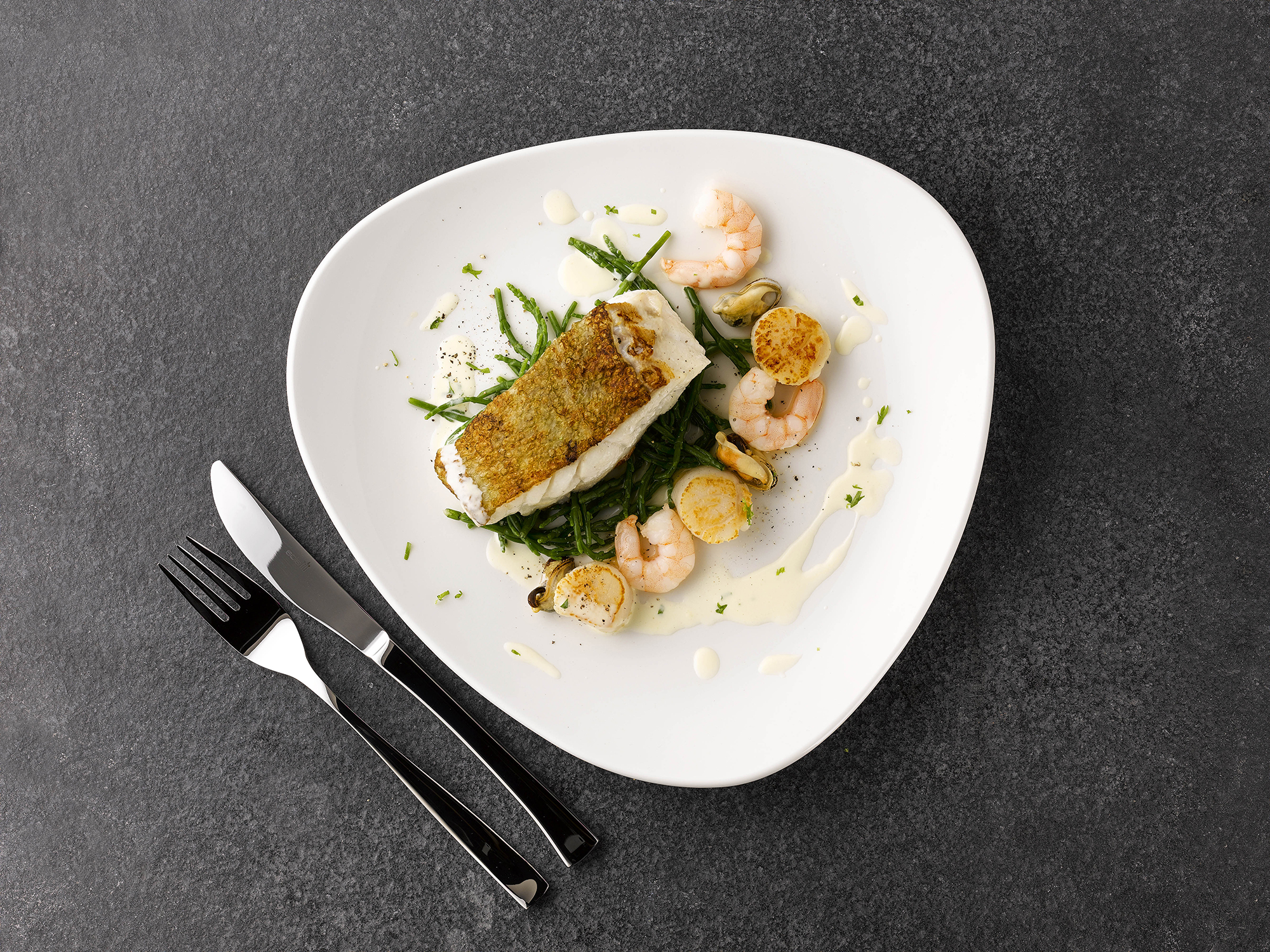 Churchill Lotus White Dreiecksteller 26,5cm, 12 Stück