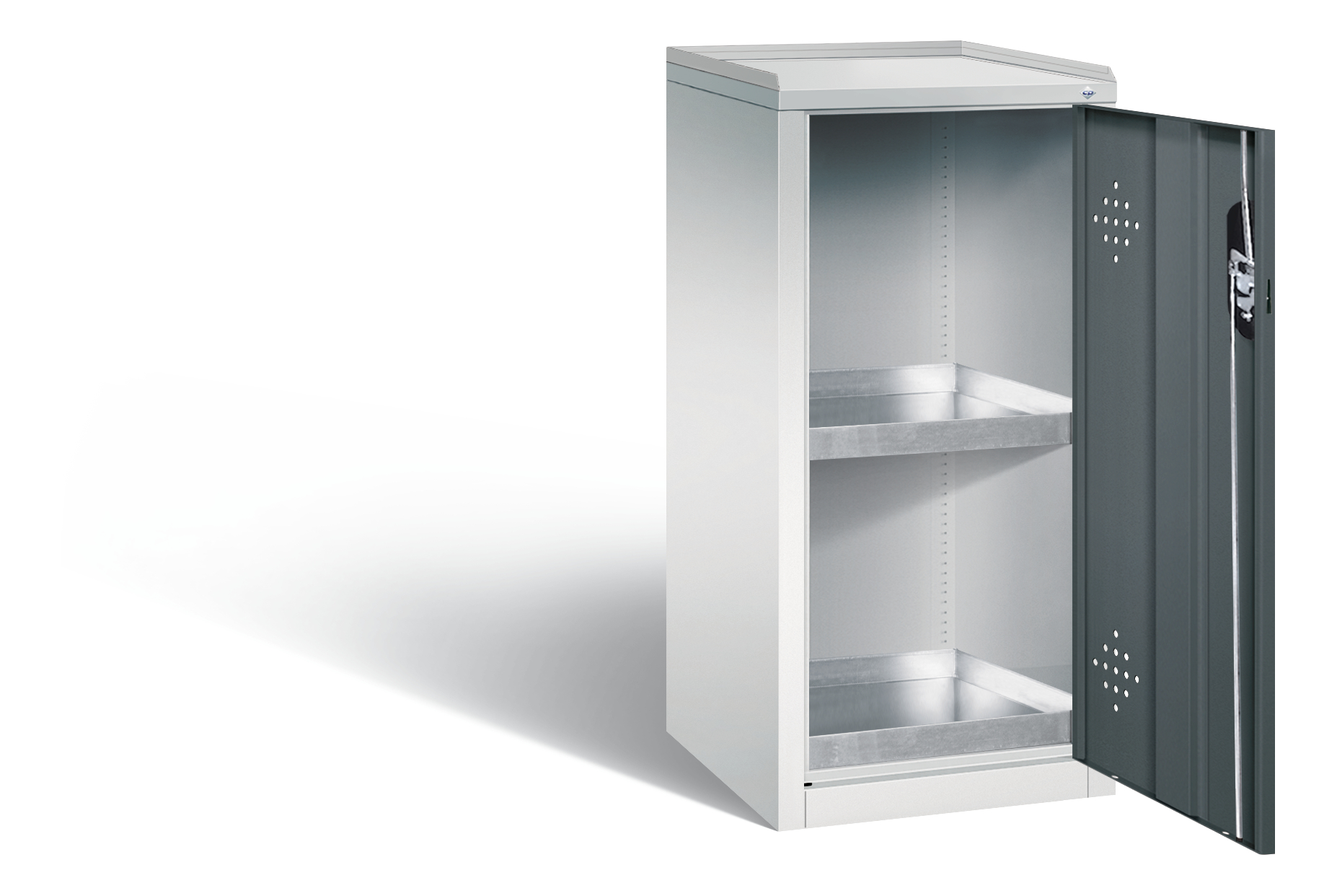 C+P Umweltschrank Acurado, H1000xB502xT500mm, 7035/7016