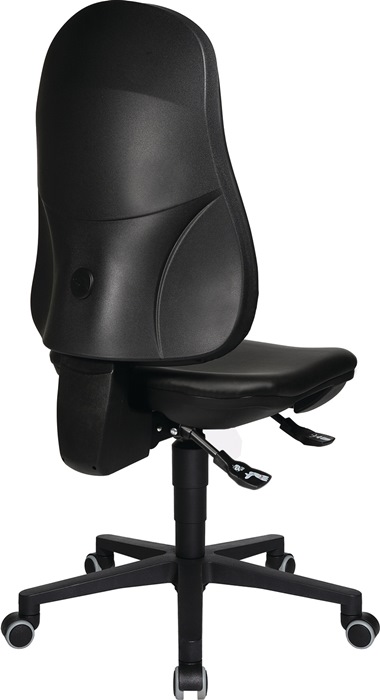 Arbeitsdrehstuhl Point 70 Rl.Kunstlederpolster schwarz