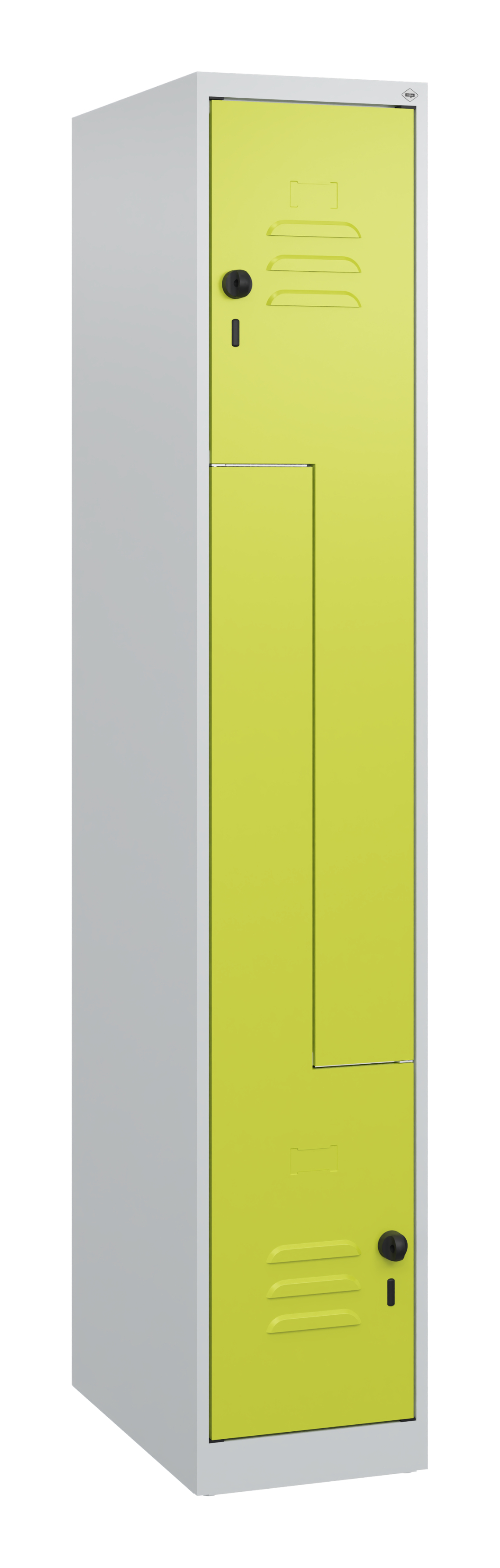 C+P Z-Spind Classic PLUS, 2 Abteile, 1700x300x500mm, 7035/0024