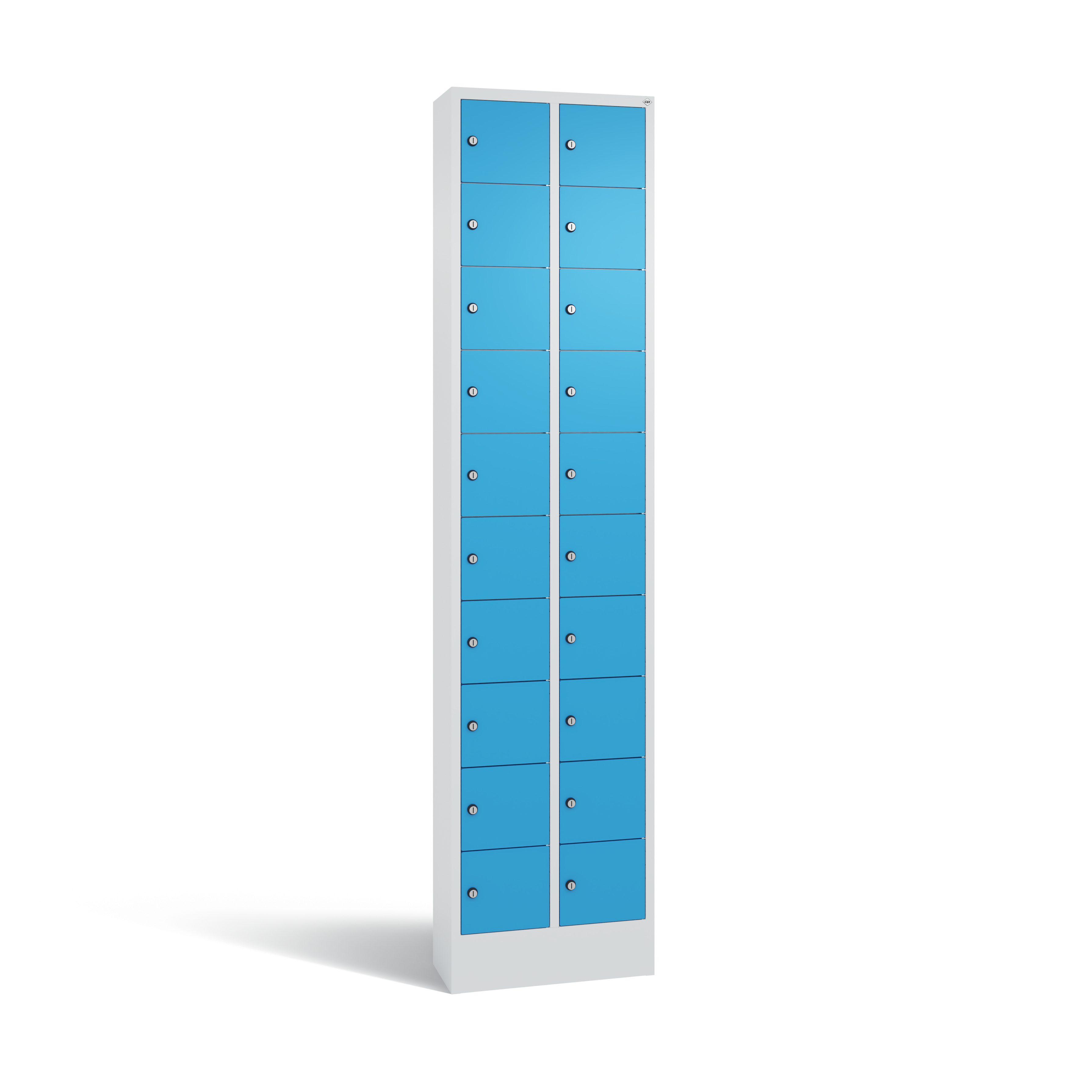 C+P Kleingefachschrank Intro, H1950xB460xT200mm, 7035/5012