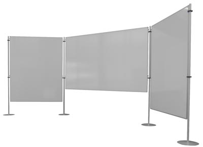 Stellwandsystem, Wandelement, BxH 1200x1500 mm, Whiteboard