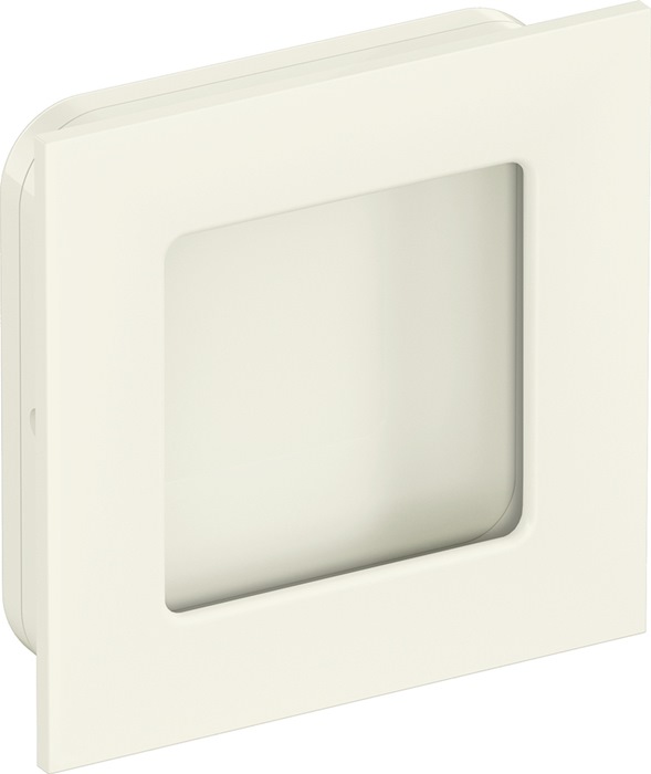 Schiebetürmuschel 544.60 PA 99 reinweiß glänzend quad.f.HLT L.60mm B.60mm HEWI