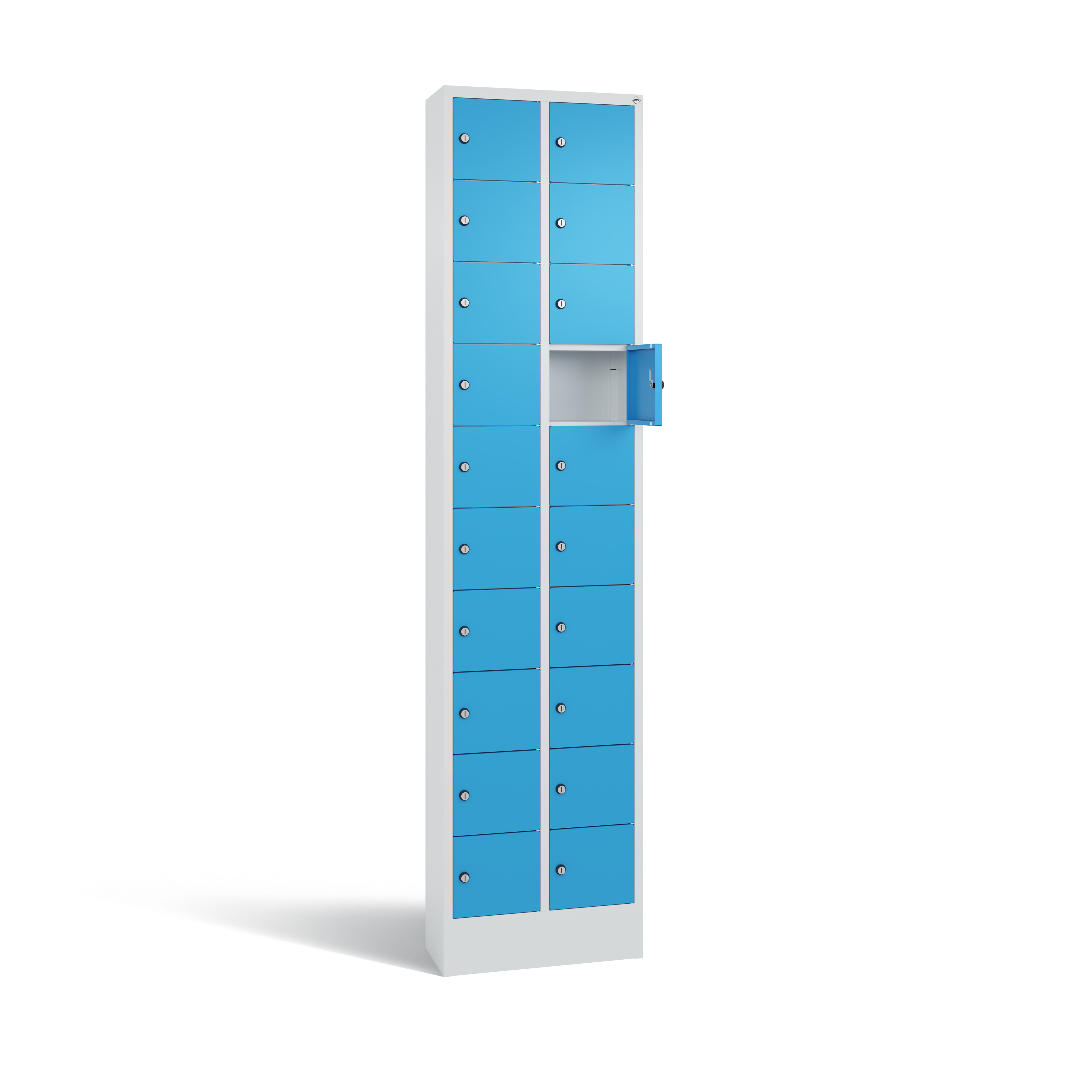 C+P Kleingefachschrank Intro, H1950xB460xT200mm, 7035/5012