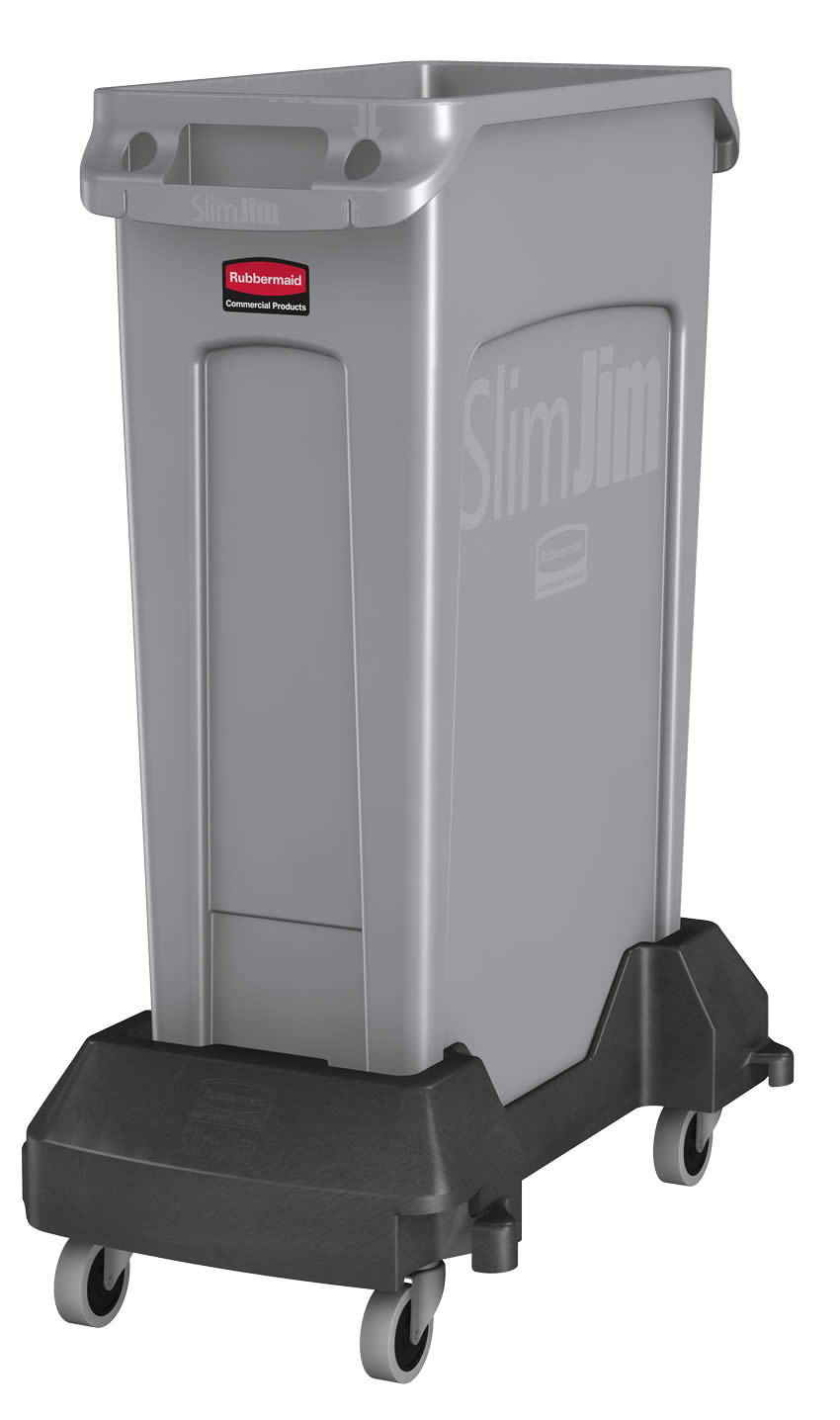 Rubbermaid Slim Jim® mit Belüftungskanälen, 87 l, grau